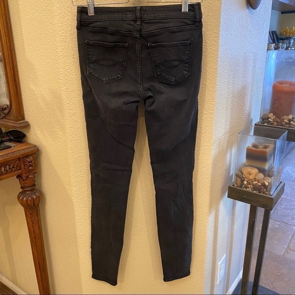 ABERCROMBIE & FITCH Charcoal Black Jeans Size 26 - Picture 3 of 6
